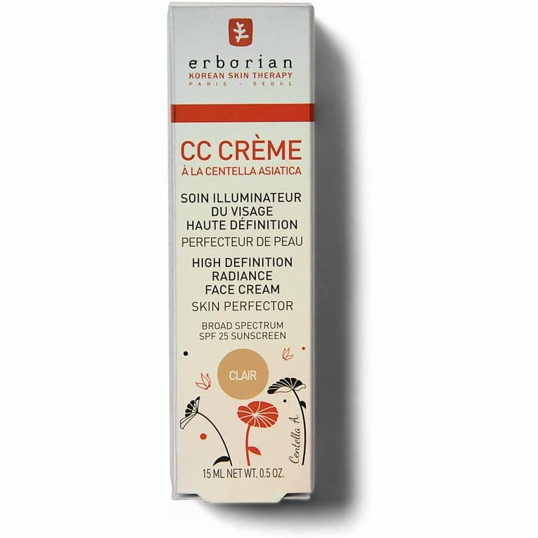 Erborian Fair Shade CC Cream - SPF 25 Skin Perfector with Centella Asiatica - Doré 15ml