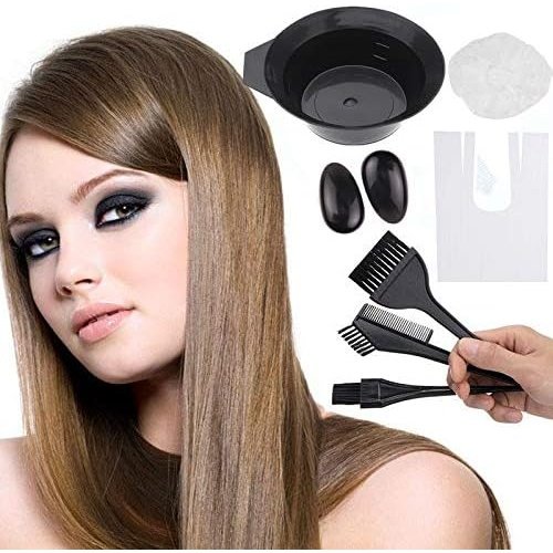 Hair Dye Coloring Bowl, Brush, and Accessories Kit - 18 Piece Set