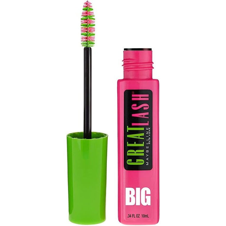 Maybelline Mega Plush Gel-Mousse Mascara, Blackest Black, 10 ml, Single Pack