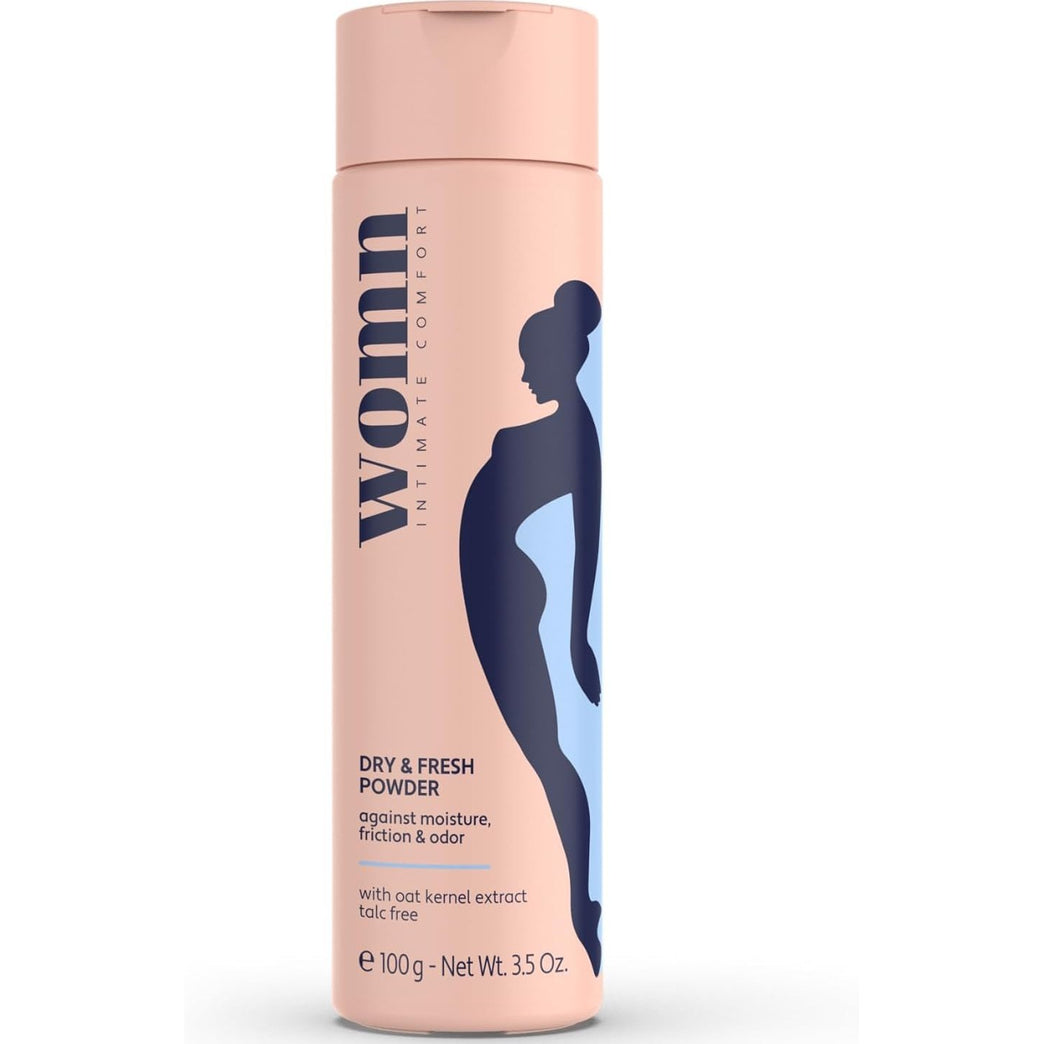 Dry & Fresh Talc-Free Body Powder for Women - Intimate Comfort and Protection, 100 g