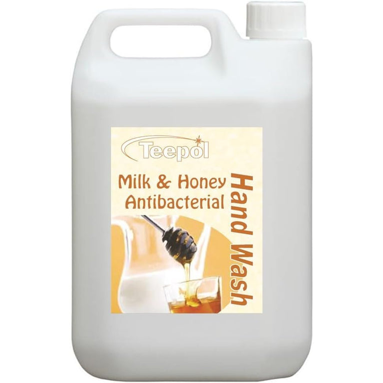Teepol Milk & Honey Antibacterial Hand Wash - Germ-Killing Protection