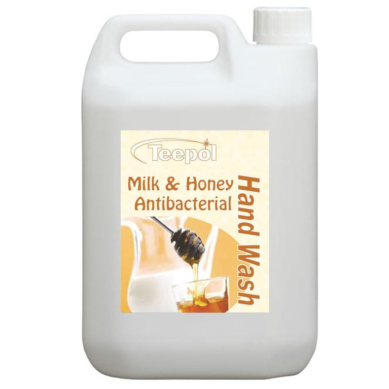 Teepol Milk & Honey Antibacterial Hand Wash - Germ-Killing Protection
