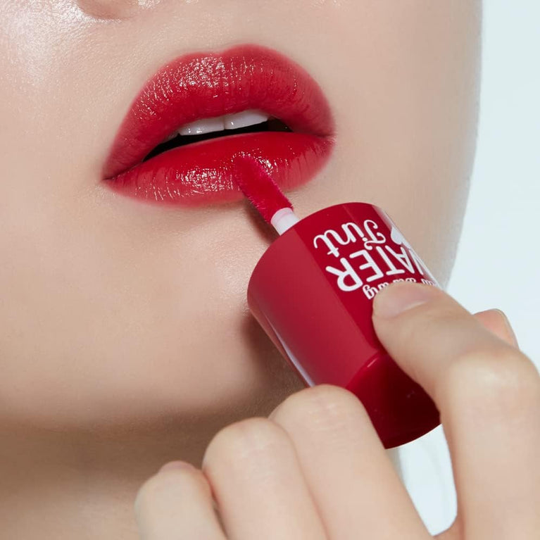 Etude House Cherry Ade Lightweight Lip Stain (21AD) | Smudge-proof, Non-sticky, and Hydrating K-beauty Lip Tint for a Vivid, Energetic Look