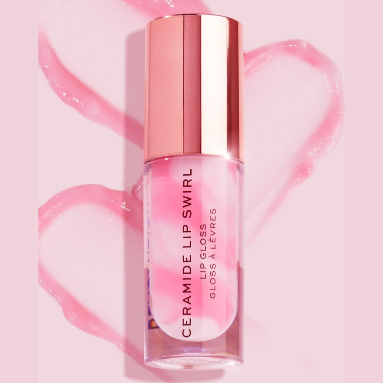 Makeup Revolution, Hydrating Ceramide Lip Gloss, Pure Gloss Clear, High Shine Tint, 4.5ml