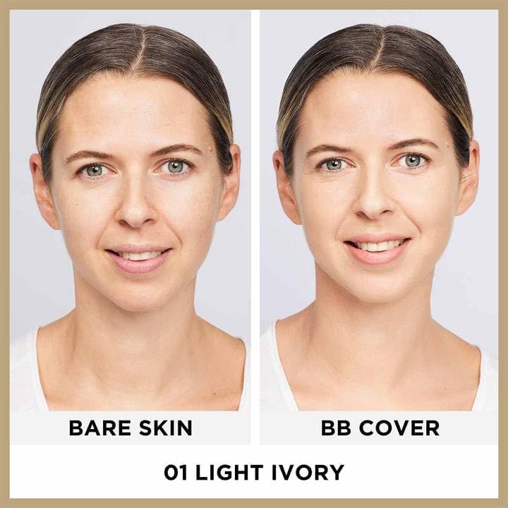 L'Oreal Paris Age Perfect SPF 50 BB Cream in Medium Vanilla - Lightweight Coverage with Hydrating Serum & Vitamin B3 Infused