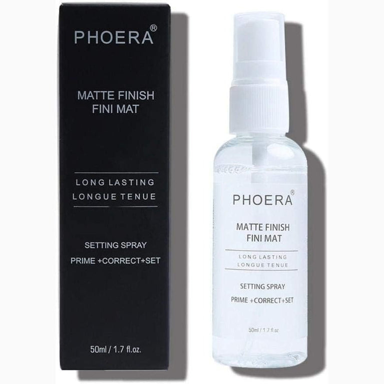 Phoera Shine-Free Matte Makeup Kit with Full Coverage Foundation & Long-Lasting Setting Spray