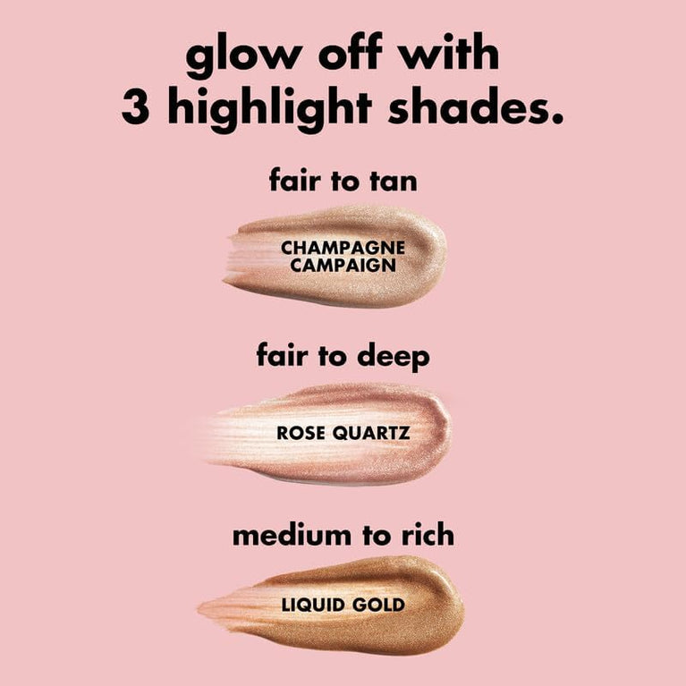 e.l.f. Luminous Glow Liquid Highlighter Wand with Squalane Boost, Customizable Radiance for a Natural Finish