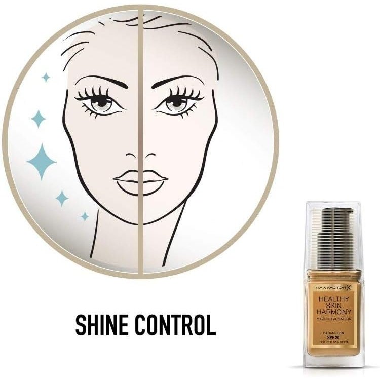 Max Factor 24H Hydrating & Matte Finish Foundation with SPF 20 in 85 Caramel, 30 ml