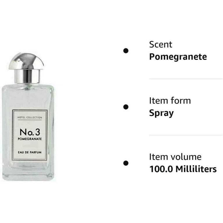 Hotel Collection No3 Pomegranate Perfume - 100ml Eau De Parfum for Women