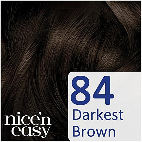 Clairol Nice'n Easy No Ammonia Hair Dye, 84 Darkest Brown