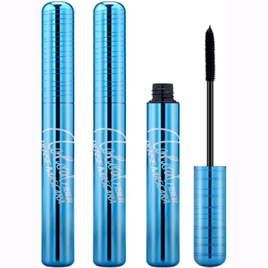 PrimLash Duo Set - Hypoallergenic Volumizing Mascara for Senior Women with Sensitive Eyes and Thinning Lashes, Waterproof and Black