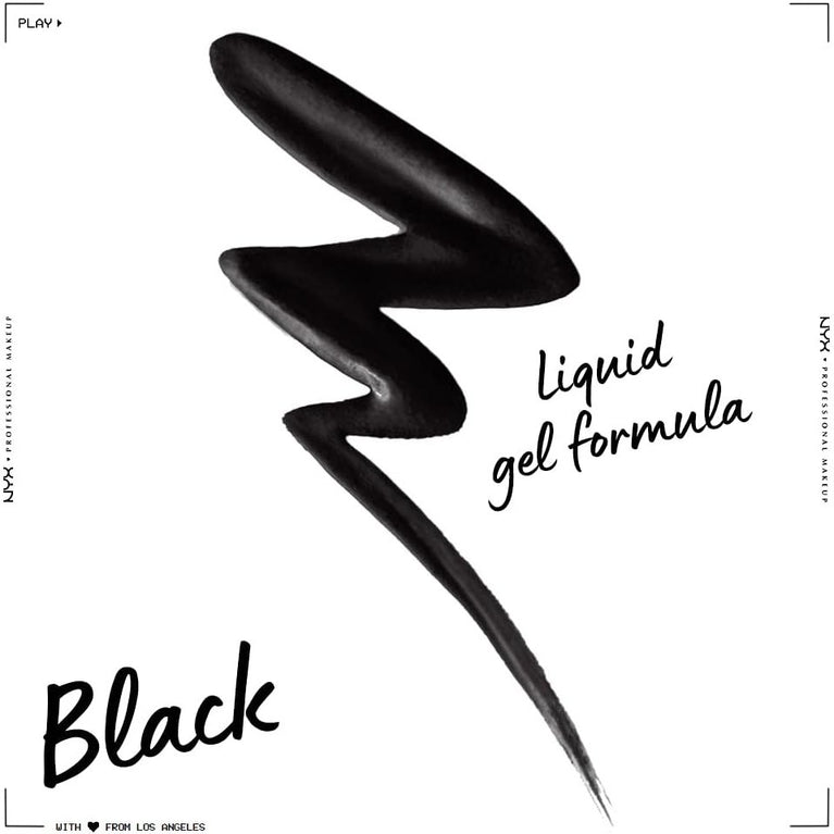NYX Pro Artist-Inspired Epic Wear Liquid Liner, Matte Black, Waterproof and Smudge-proof, Ideal for Eye Makeup and Body Art, Long-lasting 72-hour Wear