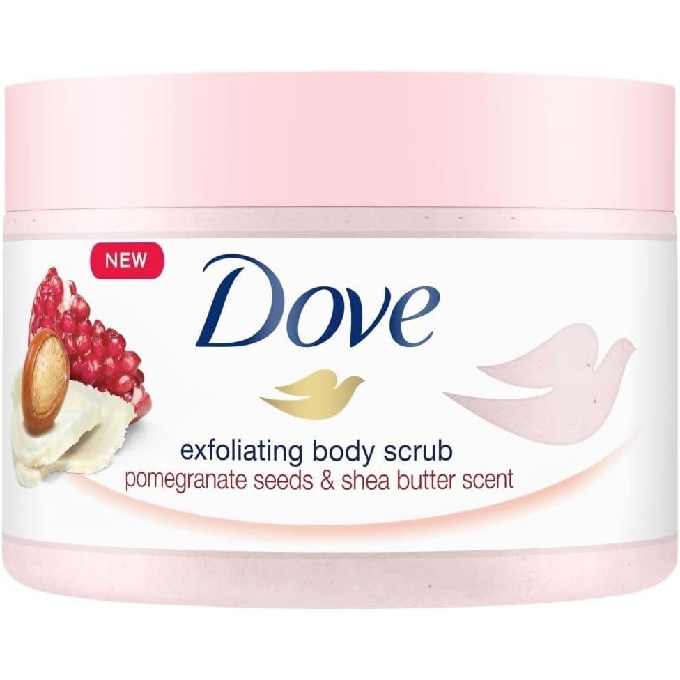 Dove Pomegranate and Shea Butter Exfoliating Body Scrub - 225ml (Pack of 2)