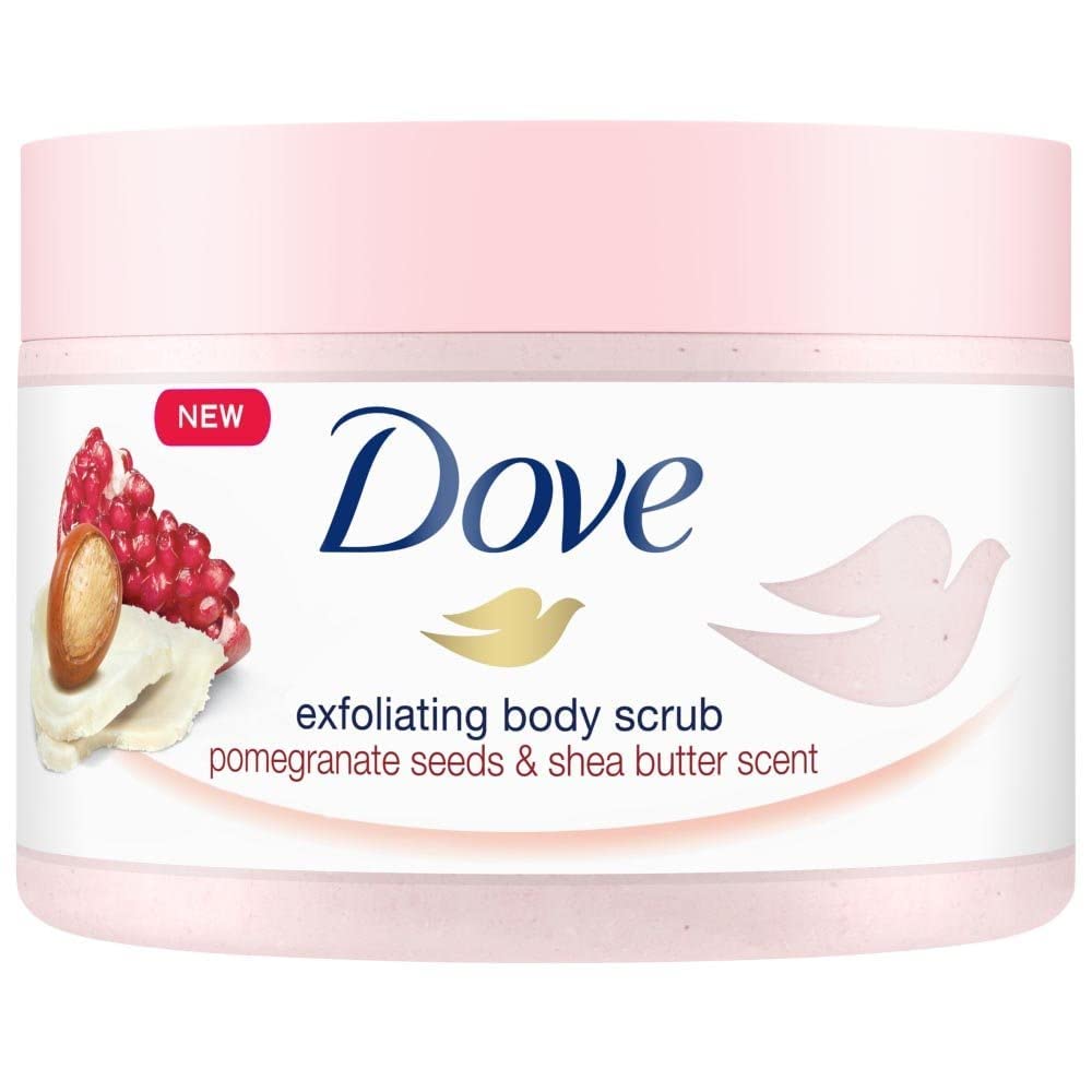 Dove Pomegranate and Shea Butter Exfoliating Body Scrub - 225ml (Pack of 2)