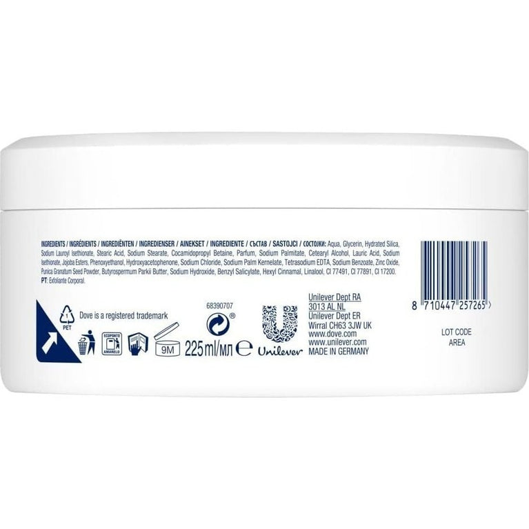 Dove Pomegranate and Shea Butter Exfoliating Body Scrub - 225ml (Pack of 2)