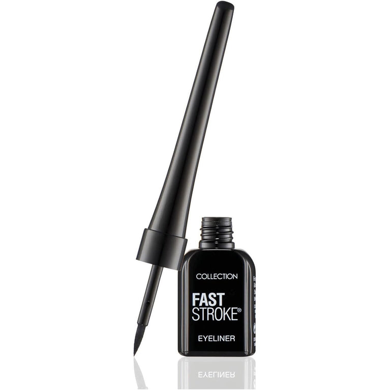 Collection Cosmetics Ultra-Black Quick Drying Eyeliner, Vegan Friendly, 4ml