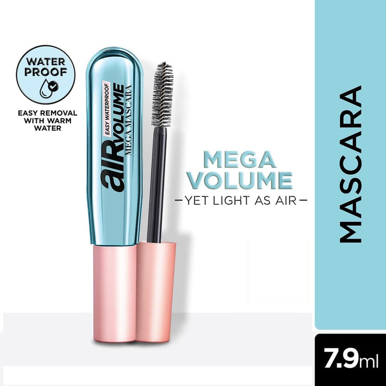 L'Oreal Paris Inflated Lashes Mascara, Long Lasting, Resistant to Smudging and Flaking, Easy Removal with Warm Water, Black