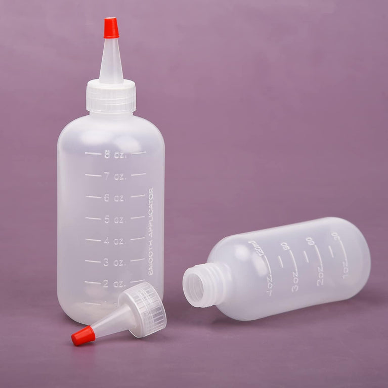 AOVNA 2-Pack Pointed Applicator Bottles for Salon Hair Care (120ml)