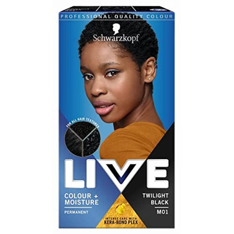 TWILIGHT BLACK MO1 Hair Dye with Keratin Plex for Strengthening and Moisturizing