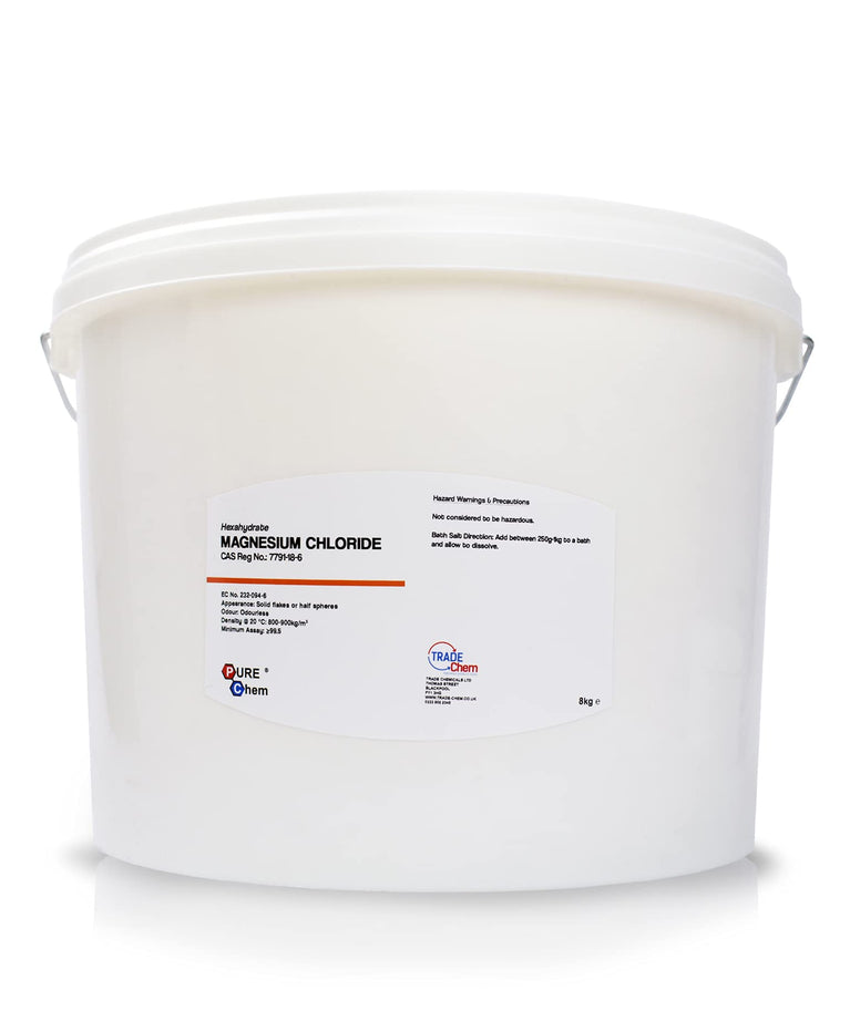 Dead Sea Magnesium Chloride Flakes | 100% Pure | Bath Soak (8KG)