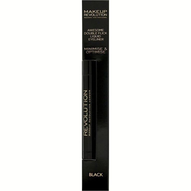 Revolution Beauty London, Versatile Dual Tip Liquid Eyeliner, 1ml - For Festive and Everyday Looks