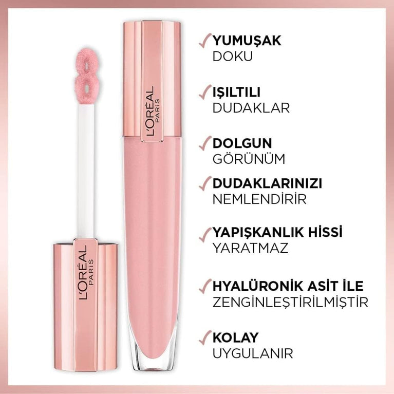 L'Oreal Paris Glow Paradise Hydrating Balm-in-Gloss, Shade 402 - I Soar, 7 ml (Single Pack)