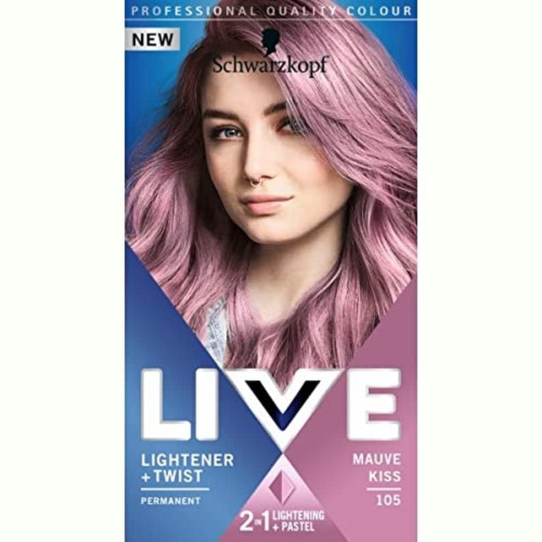 Mauve Kiss 105 Lightening Hair Dye with Pastel Twist Touch