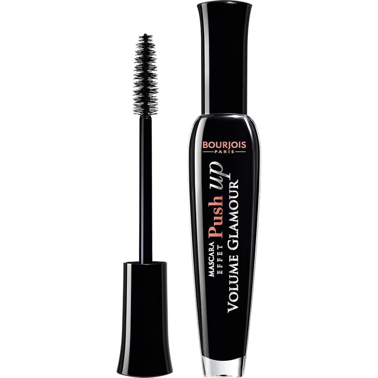 Bourjois Push Up Volumizing and Curling Mascara 71 Noir, Long-lasting 16 Hours, 7ml, 370712 for Sensitive Eyes