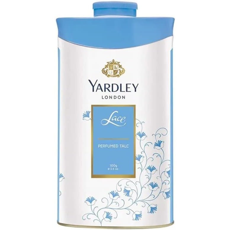 Yardley London Lace Talcum Powder - 100g Bottle