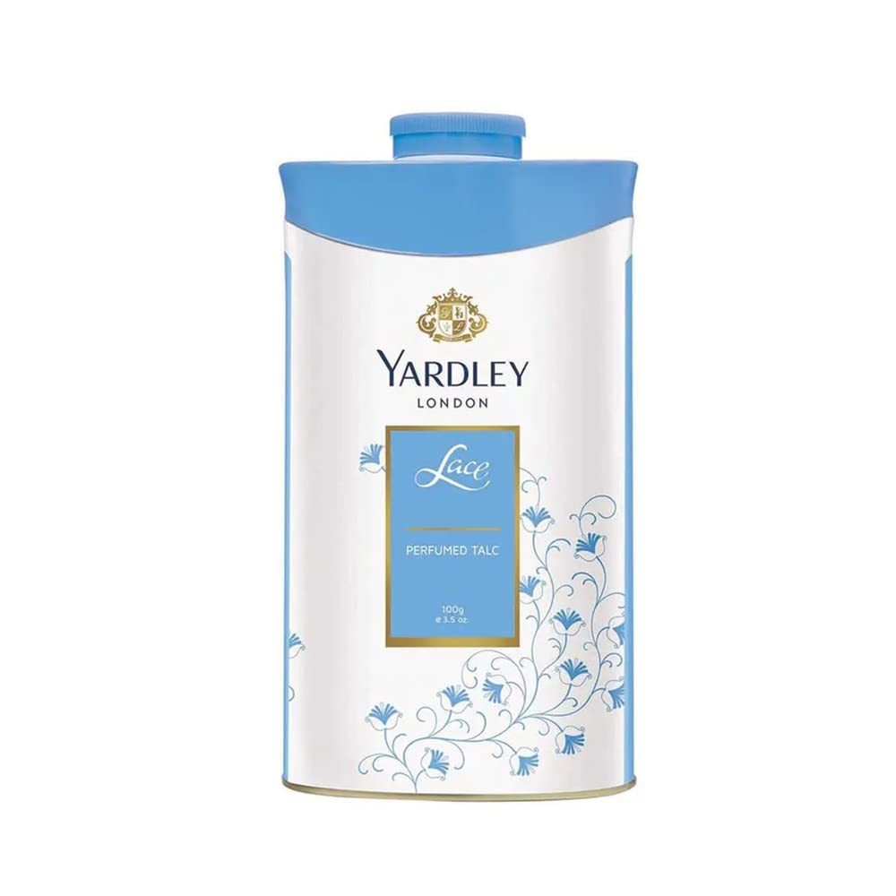 Yardley London Lace Talcum Powder - 100g Bottle