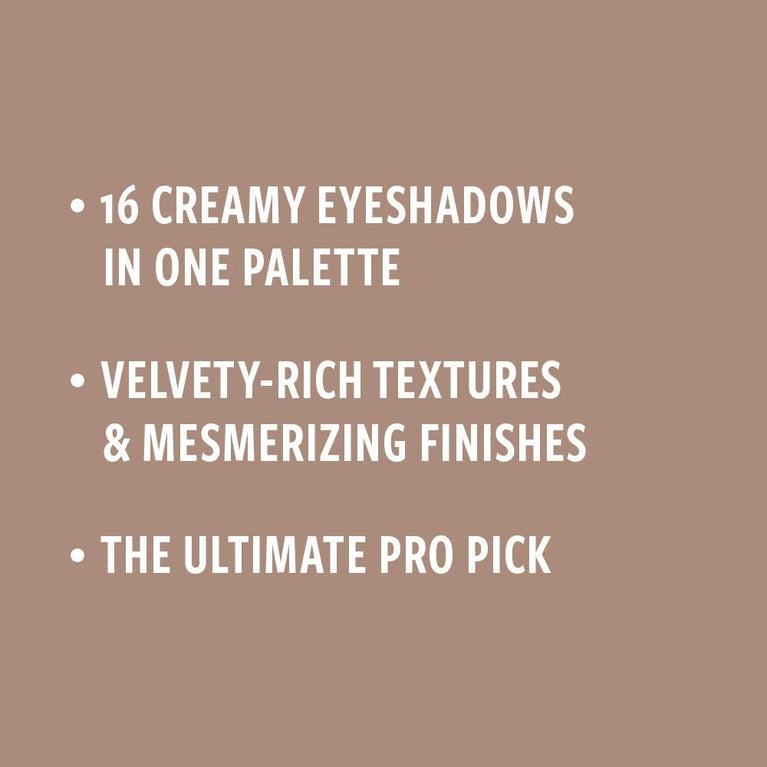 NYX Professional Makeup Warm Neutrals Collection, Vegan Ultimate Shadow Palette with 16 Pressed Pigments, Versatile Metallics, Shimmers and Nudes, Compact, 0.8g