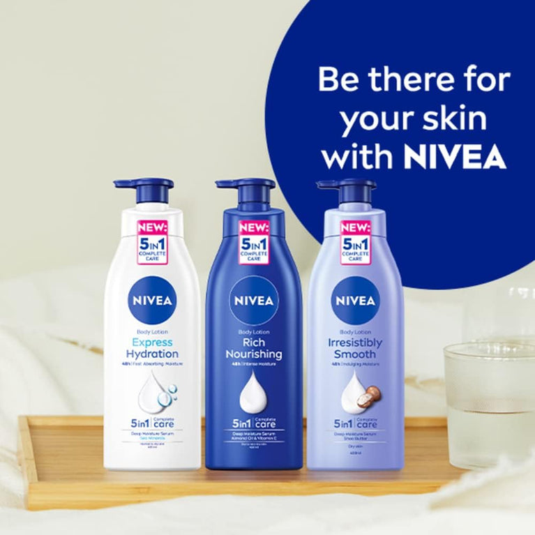 NIVEA Express Hydration Body Lotion - Deep Moisture and Sea Minerals Formula