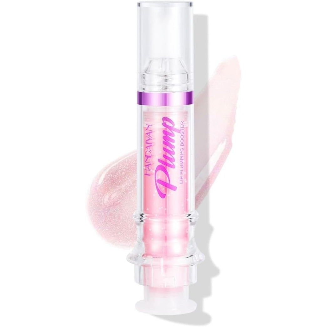 Chili Infused Lip Volumizer Gloss - Hydrating Tinted Lip Balm & Liquid Lipstick, Instant Lip Plumper with Day & Night Moisturizing Repair (Shade 02#)