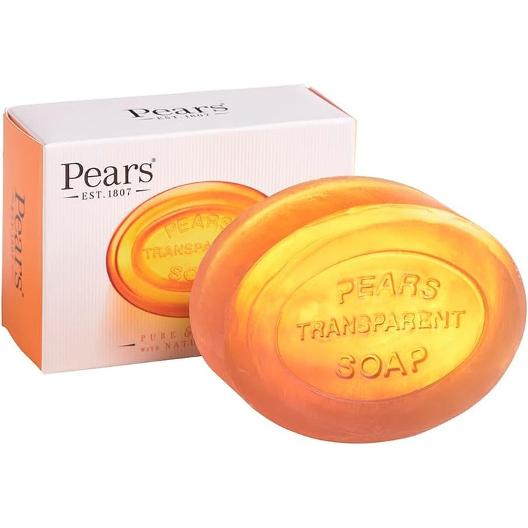 Pears Pure & Gentle Transparent Soap Bar with Natural Oils 125g (12 Pack)