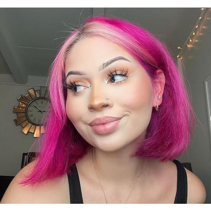 Crazy Color Vibrant Pinkissimo Semi-Permanent Hair Dye Duo. Highly Pigmented Magenta Conditioning & Oil Nourishing Vegan Formula | No Bleach or Ammonia | 200ml