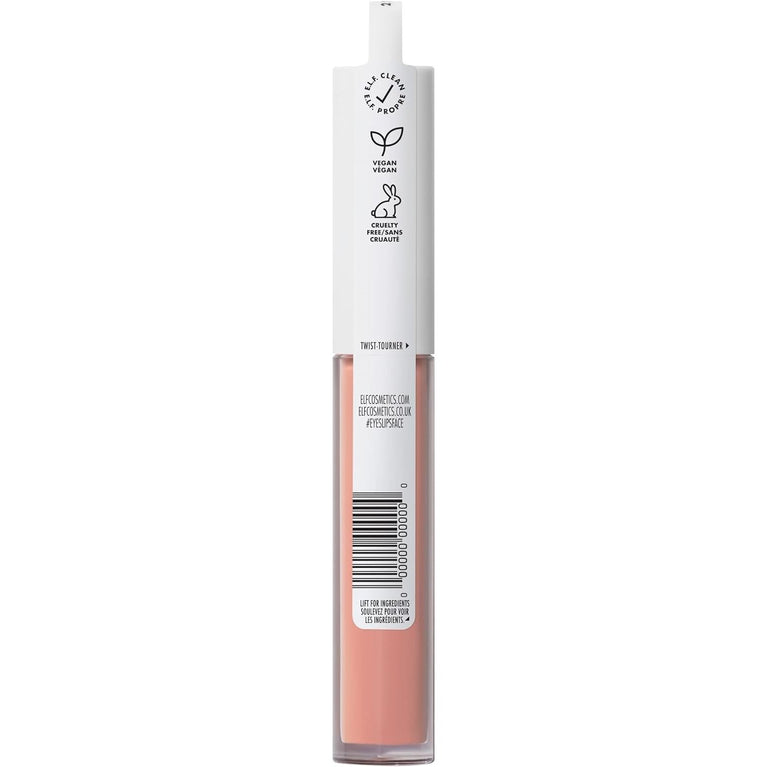e.l.f. Ultra-Shiny Vitamin-Infused Lip Lacquer, Whisper Pink - Nourishing and Hydrating Vegan Lip Gloss with Sheer Colour, Non-Sticky Formula, Cruelty-Free