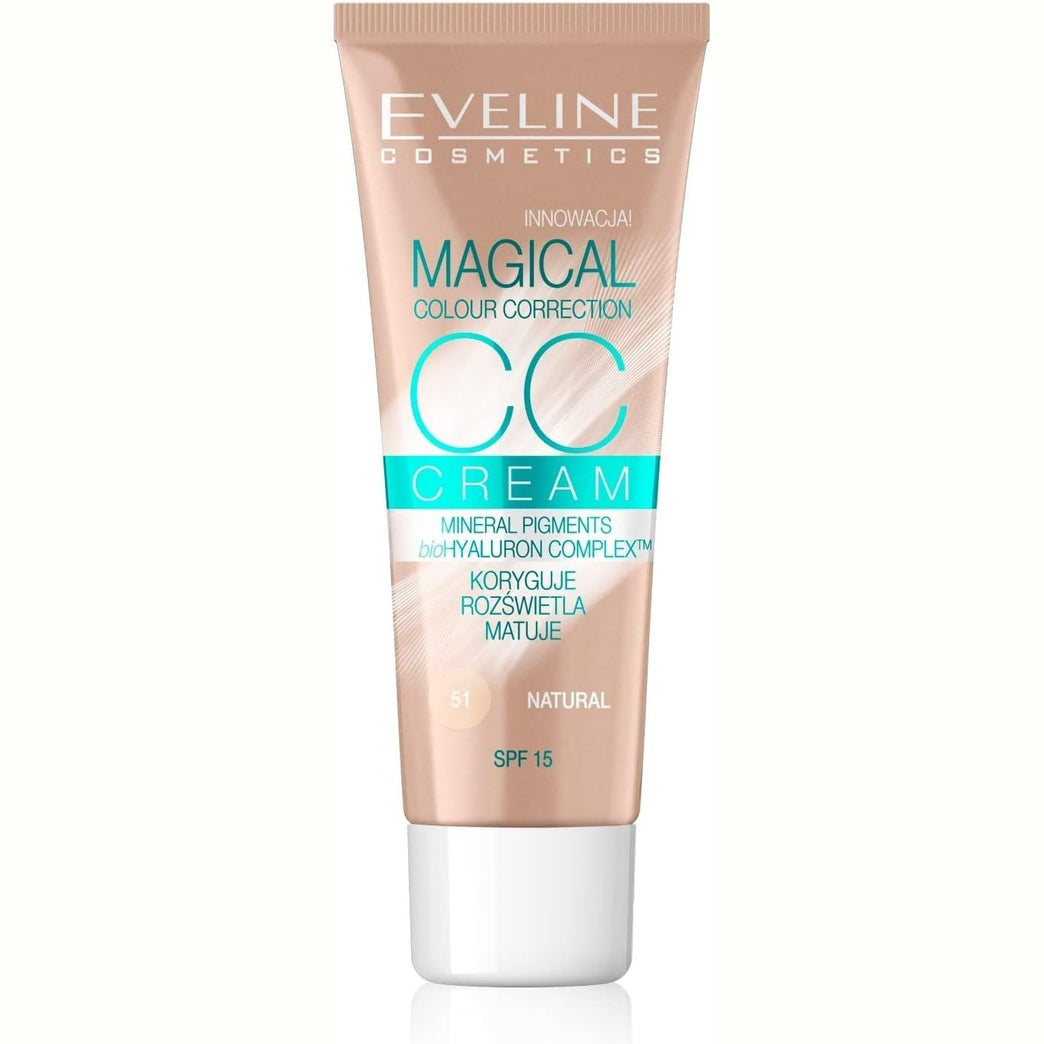 Eveline Cosmetics Flawless Coverage CC Cream 51 with Advanced Color Correction Technology