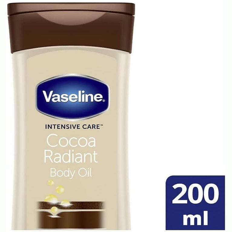 Vaseline Cocoa Radiant Body Gel Oil for Intensive Moisture, 6.8 Ounce