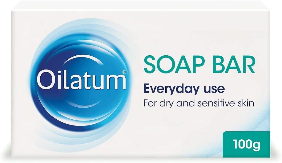 Oilatum Soap Bar Emollient Cleanser for Dry, Sensitive, and Eczema-Prone Skin 100g Specially Formulated to Nourish and Protect Your Skin