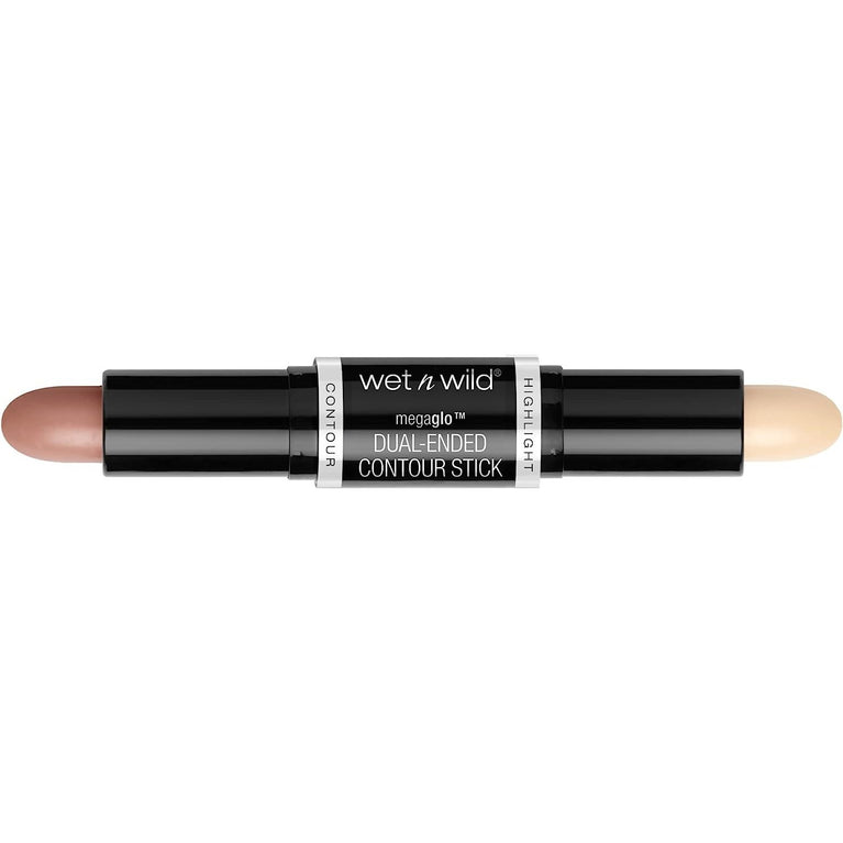 WET N WILD MegaGlo Highlight & Contour Stick - Dual-Ended for Effortless Sculpting in Medium/Tan Shade