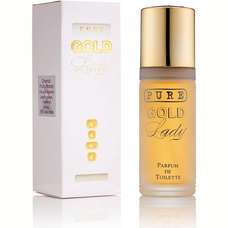 Pure Gold Lady - Luxury Fragrance for Women - 55ml Parfum de Toilette, made by Milton-Lloyd