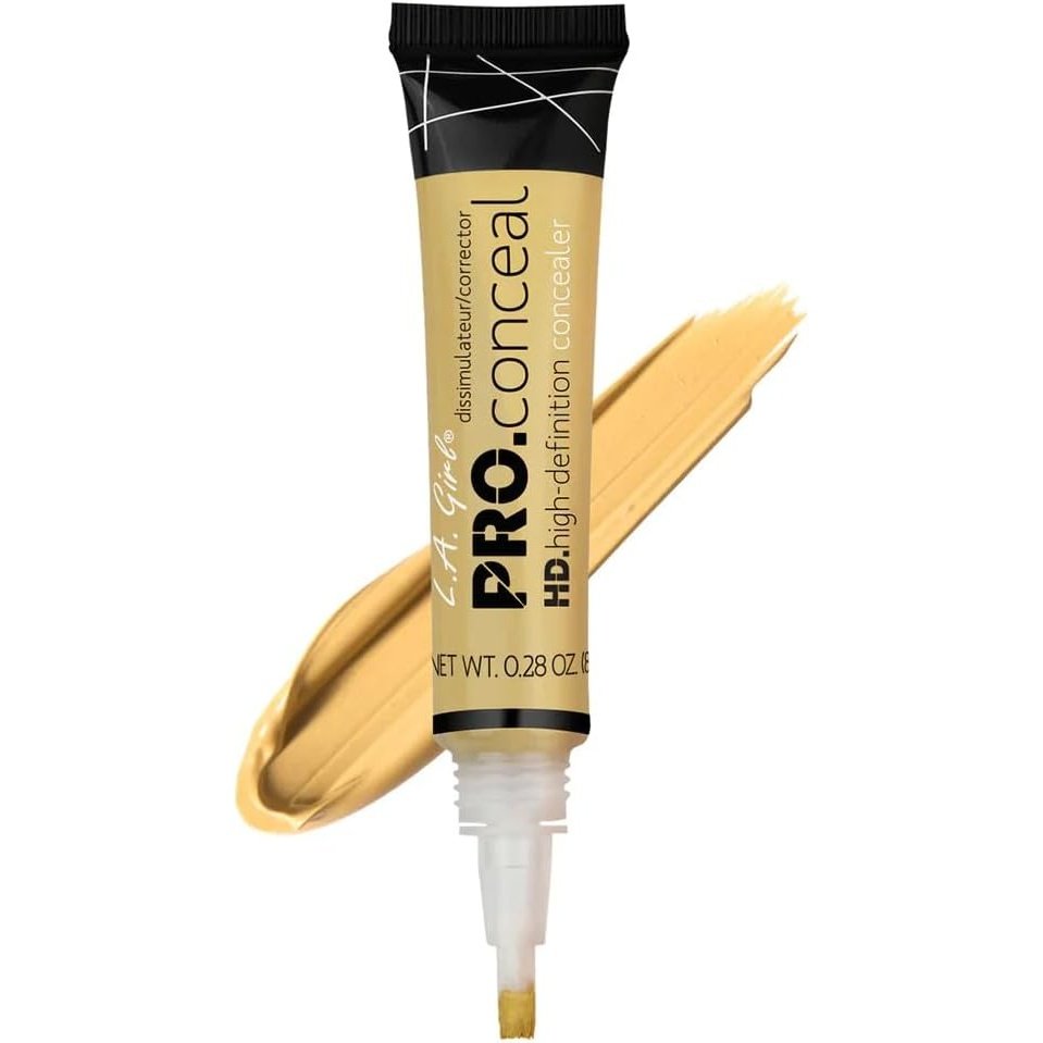 Flawless Finish HD PRO Concealer with Vitamin C, E & Chamomile Extract by L.A. Girl Cosmetics - 8g Yellow Corrector