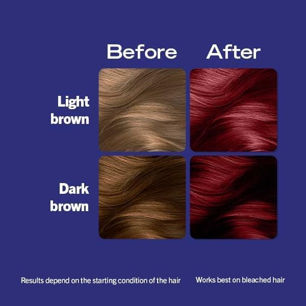 Red Cranberry Bliss Hair Dye with Keratin Plex to Nourish and Protect Hair