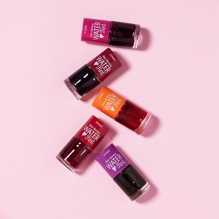 Etude House Cherry Ade Lightweight Lip Stain (21AD) | Smudge-proof, Non-sticky, and Hydrating K-beauty Lip Tint for a Vivid, Energetic Look