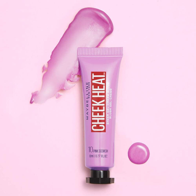 Maybelline Radiant Finish Pink Scorch Gel Blush Infused with Water