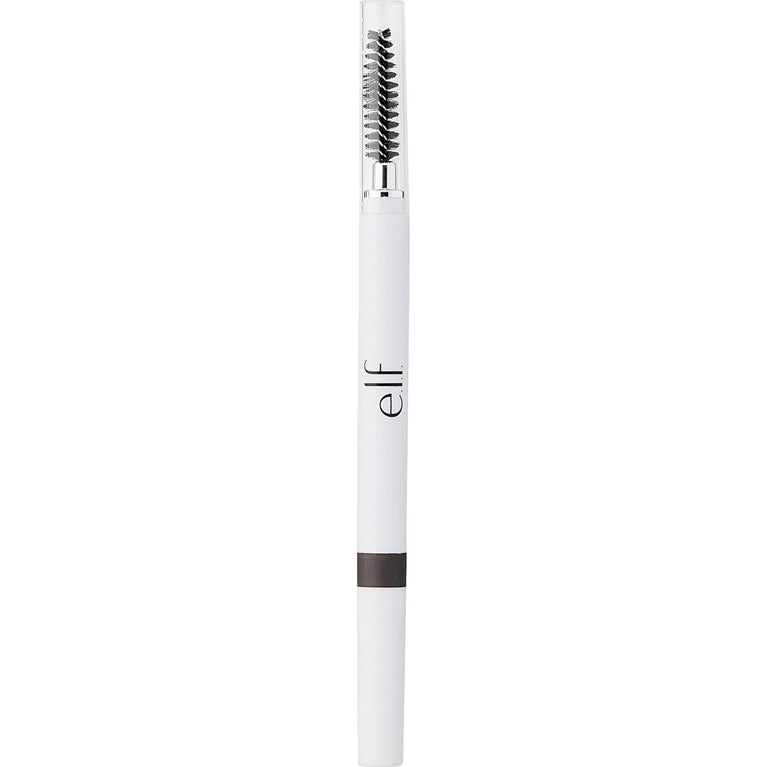 e.l.f Cosmetics Long-Lasting Brow Pencil & Brush Duo, Shapes, Defines, Fills for Thicker, Fuller Brows, Natural Brown, 0.18 g - Vegan & Cruelty-Free
