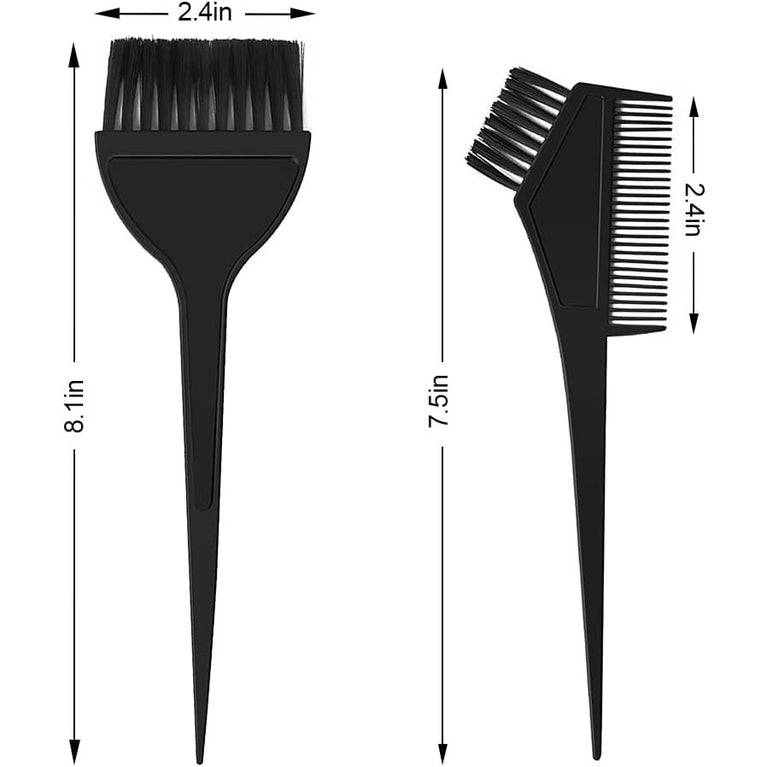 Hair Dye Brush Set with Double-sided Coloring Comb for DIY Hair Coloring (2PCS)