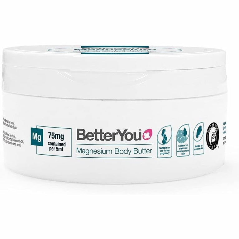 Nourishing BetterYou Magnesium Skin Body Butter with Shea Butter and Zinc, 200ml