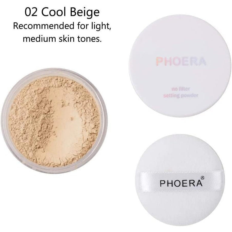 Phoera Shine-Free Matte Makeup Kit with Full Coverage Foundation & Long-Lasting Setting Spray