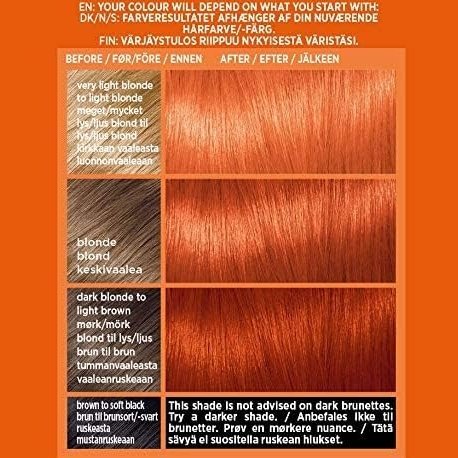 L'Oreal Paris Colorista Electric Mango Auburn Permanent Hair Dye Gel - Long-Lasting Formula for Bold Hair Color